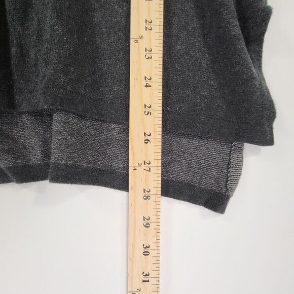 Peruvian Connection Pima Cotton Sweater Medium Gray Fair Isle Short Sleeve - Picture 5 of 7